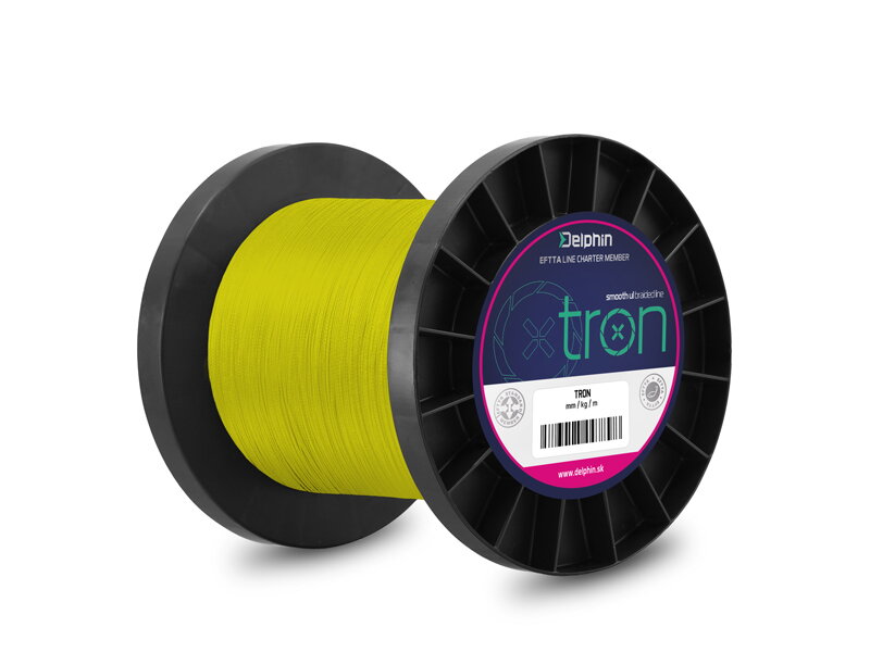 Delphin TRON žltá 1000m - 0,06mm 6lbs