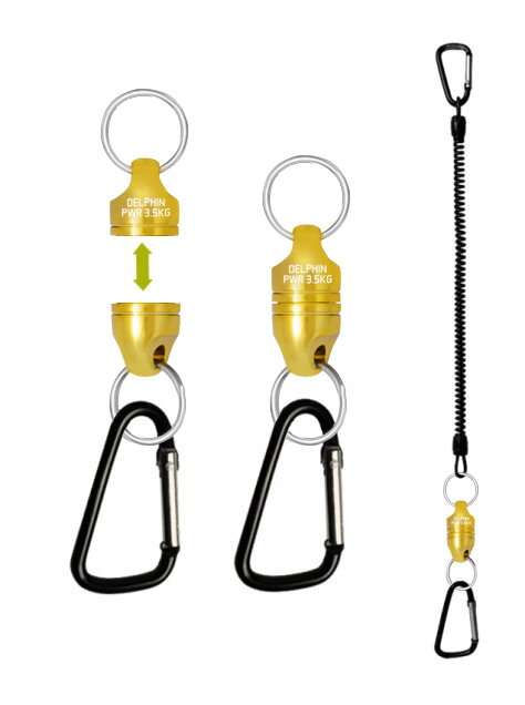 Delphin PWR magn. spojka pre podberák + popruh - nosnosť 3,5kg Delphin PWR magn. spojka pre podberák + popruh - nosnosť 3,5kg
