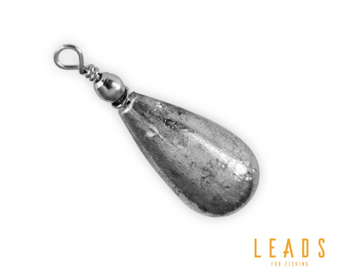 Delphin LEADS Hruška s obratlíkom / 5ks - 25g