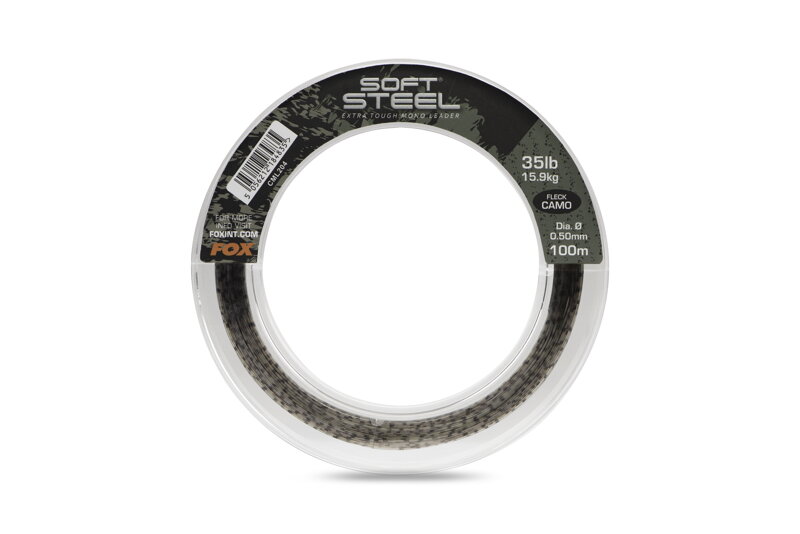 Fox Soft Steel Fleck Camo Leader Fox Soft Steel Fleck Camo Leader