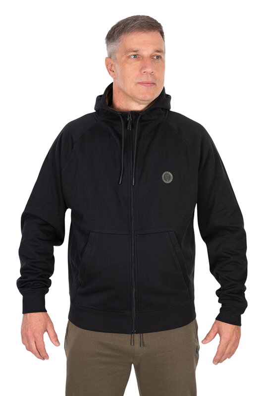 Fox Collection Zipped Hoody - Black