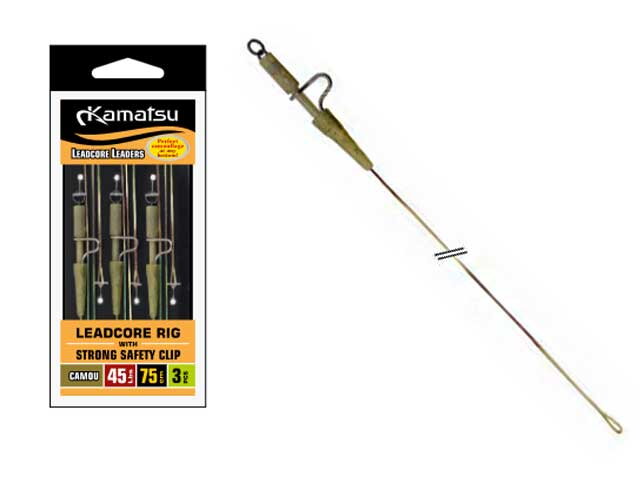 Kamatsu Leadcore s klipom Strong 35lbs 75cm 3ks/bal