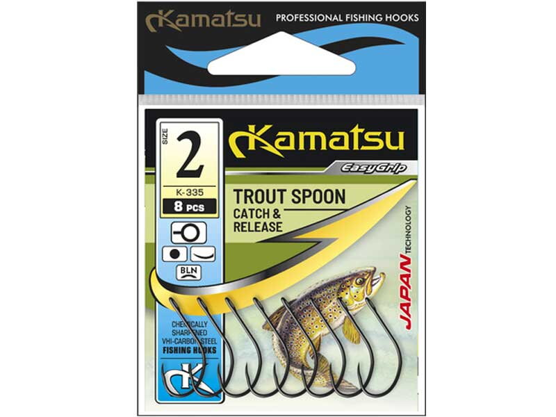 517800306 Kamatsu Trout spoon hook v.6 8ks/bal bez protihrotu
