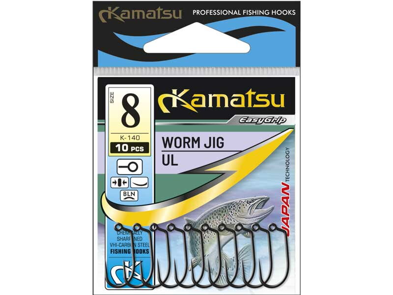 514500308 Kamatsu Worm Jig UL v.8 10ks/bal bez protihrotu
