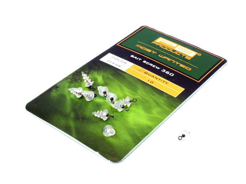 20400 PB Products Bait screw 360 f.clear 10ks/bal