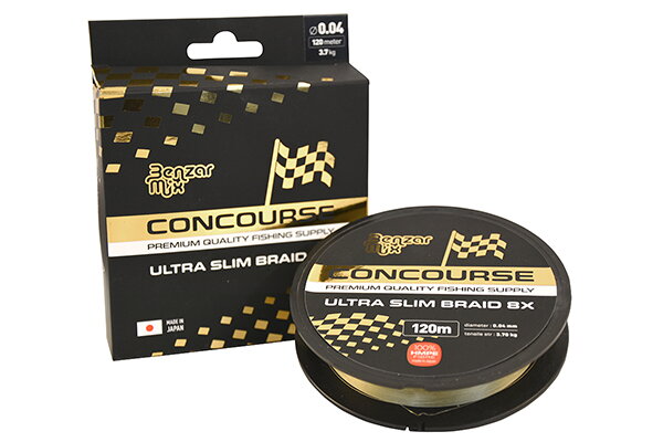 BENZÁR CONCOURSE ULTRA SLIM 8X BRAID PLETENÁ ŠNÚRA 120M