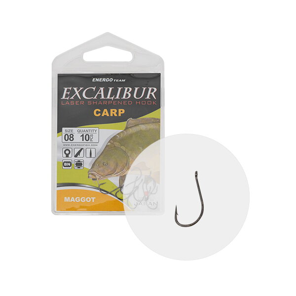 EXCALIBUR HÁČIK CARP MAGGOT