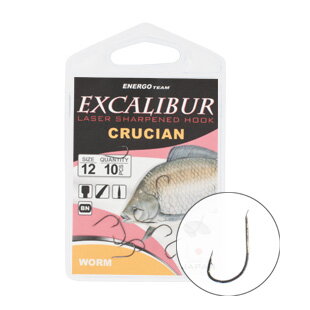 EXCALIBUR HÁČIK CRUCIAN WORM NS