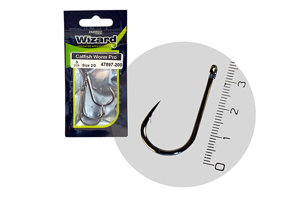 WIZARD CATFISH WORM PRO HÁČIK NA LOV SUMCU
