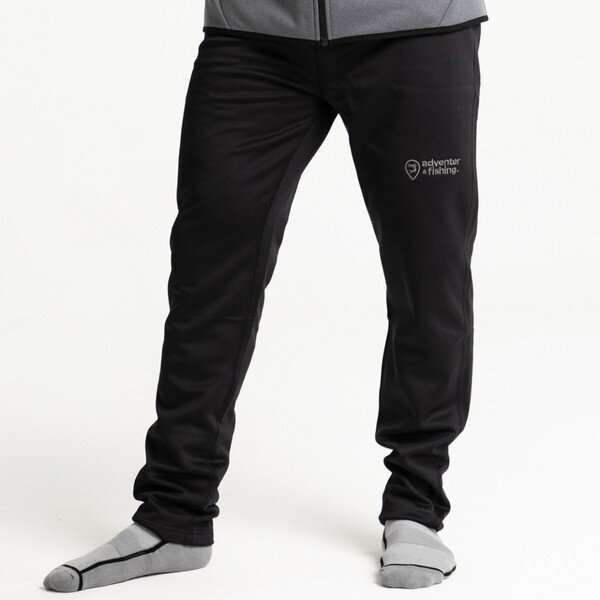 ADVENTER & FISHING WARM PROSTRETCH PANTS STEEL & BLACK TEPLÁKY