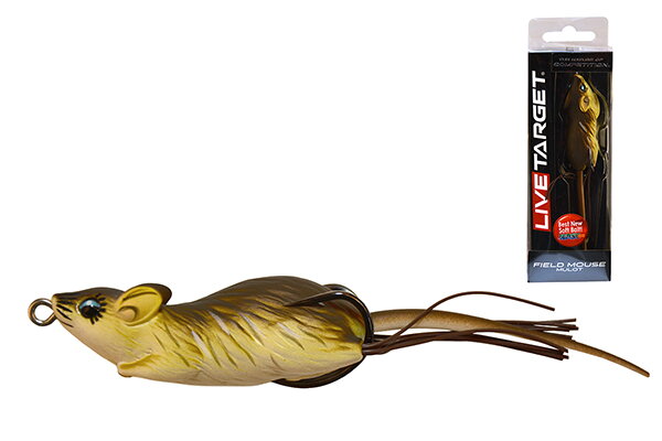 LIVETARGET HOLLOW BODY MOUSE WALKING BAIT - NÁSTRAHA V TVARE MYŠI