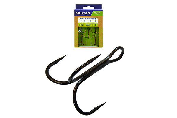 MUSTAD NP ROUND BEND TREBLE HOOK TROJHÁČIK