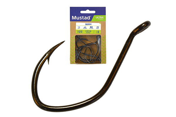 MUSTAD ULTRA NP SINGLE CATFISH, BLACK NICKEL HÁČIK