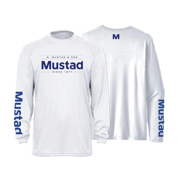 MUSTAD LIGHT GREY BRAND LONGSLEEVE UV - REPREVE+SPANDEX TRIČKO