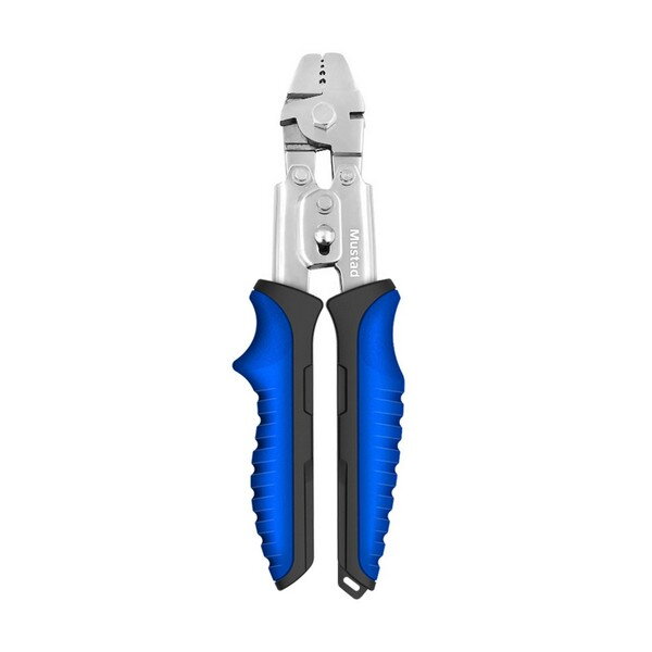 MUSTAD 0inch CRIMPING TOOL, 420 STAINLESS STEEL, FINE POLISH BLUE