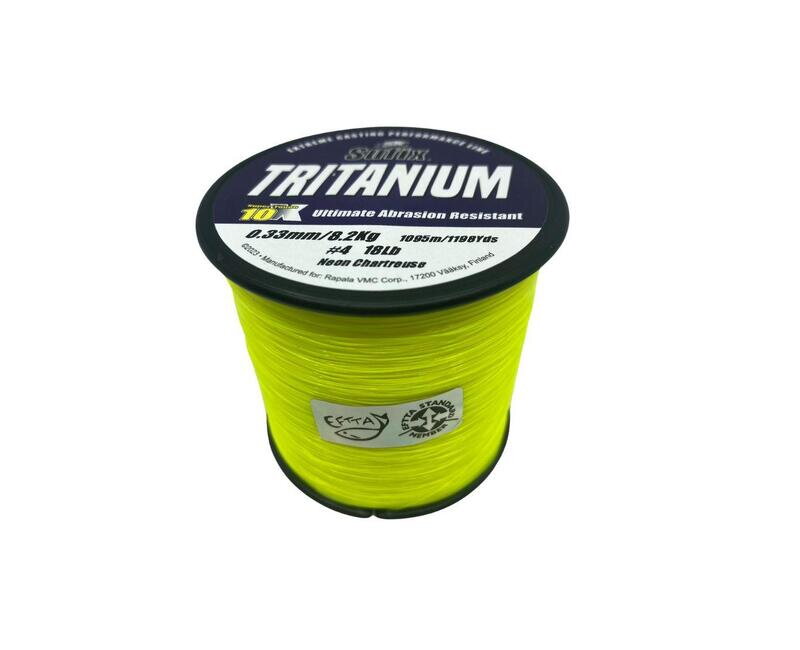Sufix Tritanium 1/4 LB Neon Chartrouse
