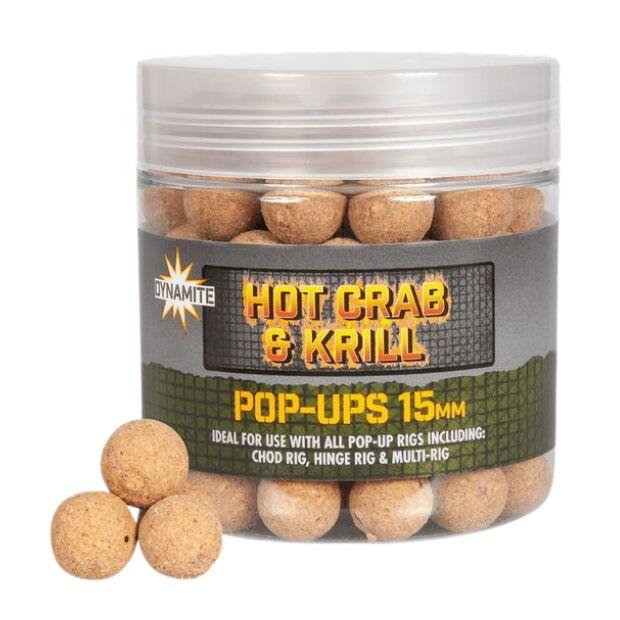 Dynamite Baits Pop-Ups Hot Crab & Krill 15 mm Dynamite Baits Pop-Ups Hot Crab & Krill 15 mm