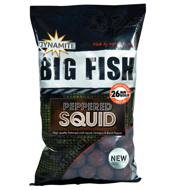 Dynamite Baits Boilies Big Fish Peppered Squid 26 mm 1 kg