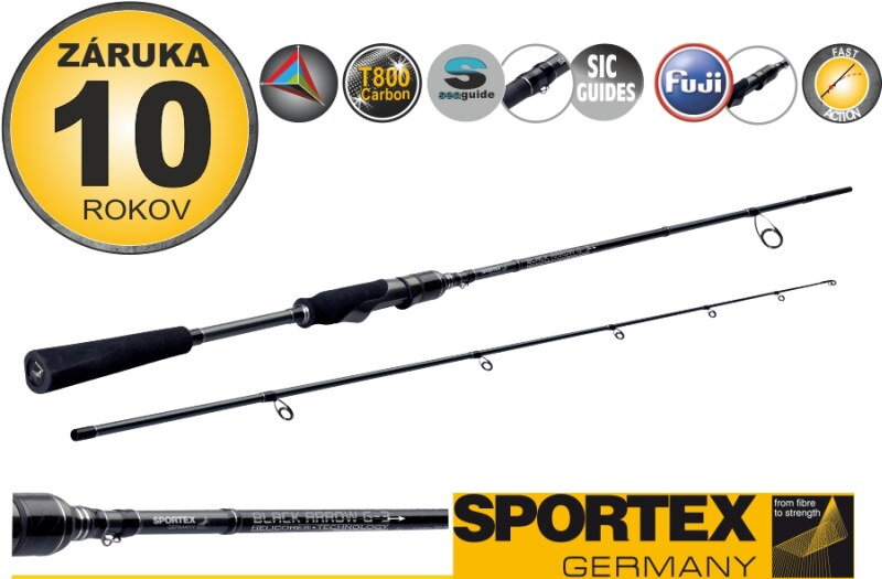 Prívlačové prúty SPORTEX Black Arrow G-3 ultra light