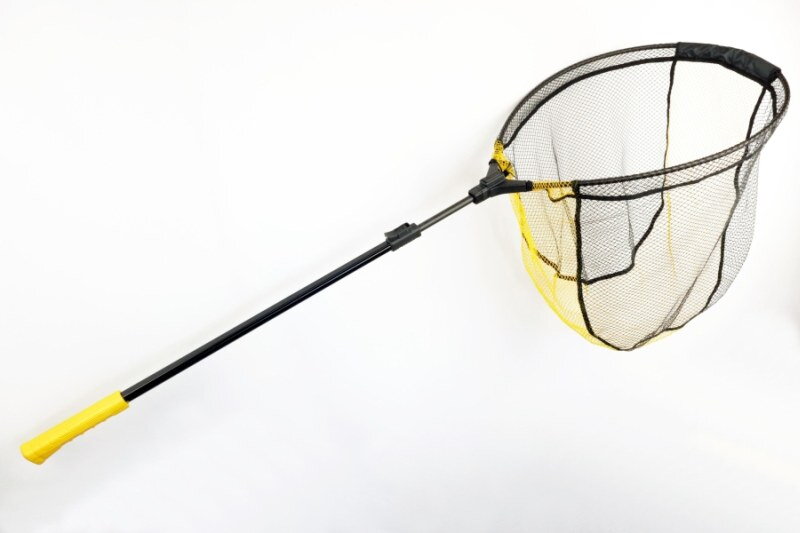 Prívlačový teleskopický SPORTEX podberák s pogumovanou sieťkou 60x50cm