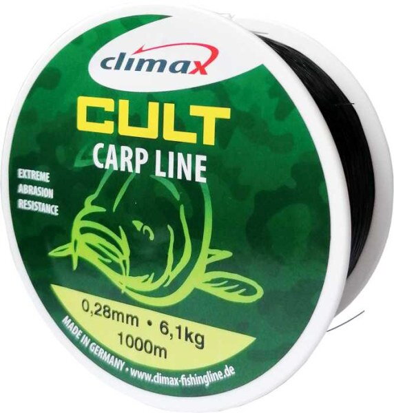 Silon Climax - CULT Carpline 0,30mm/100m/7kg - čierny Silon Climax - CULT Carpline 0,30mm/100m/7kg - čierny