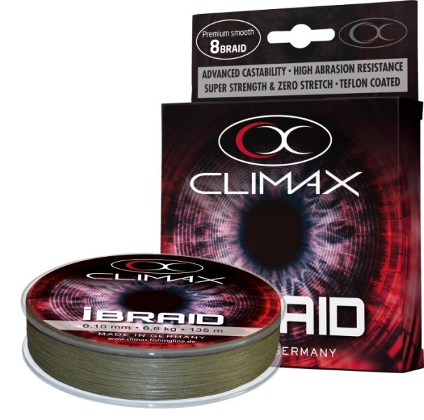 Pletená šnúra Climax iBraid zelená oliva 135m