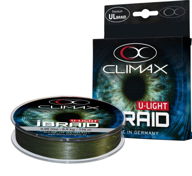 Pletená šnúra Climax iBraid U-Light zelená oliva 135m