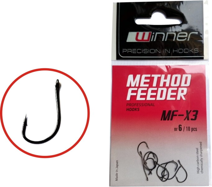 Háčik - Professional Method Feeder MF X3 / 10ks balenie Háčik - Professional Method Feeder MF X3 / 10ks balenie