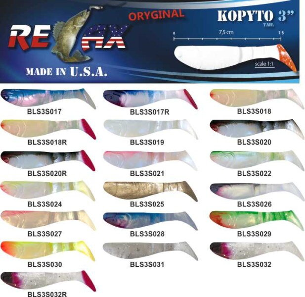 RELAX kopyto RK3-7,5cm - prívlačová nástraha 10ks RELAX kopyto RK3-7,5cm - prívlačová nástraha 10ks