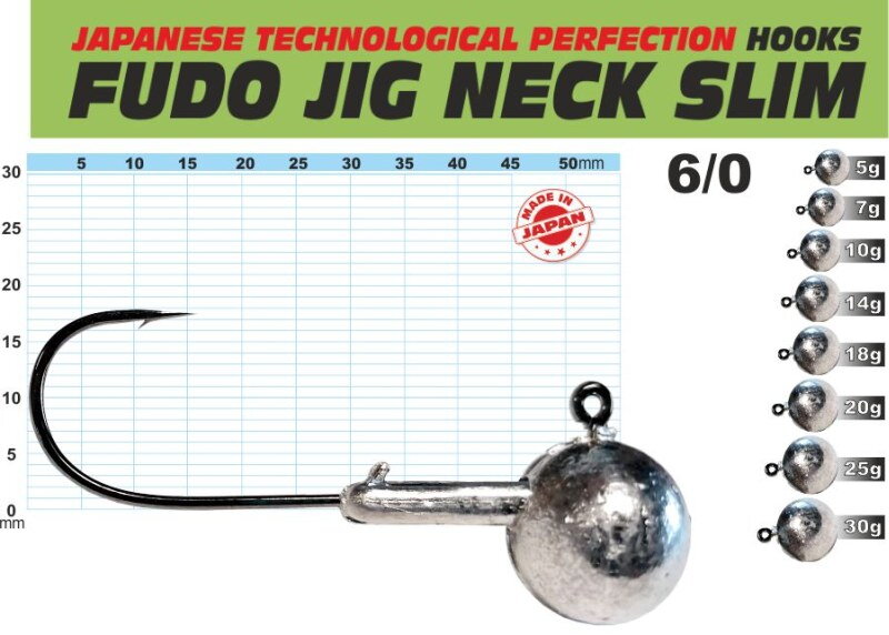 FUDO JIG PROFI Slim s krčkom 6/0 balenie 3ks
