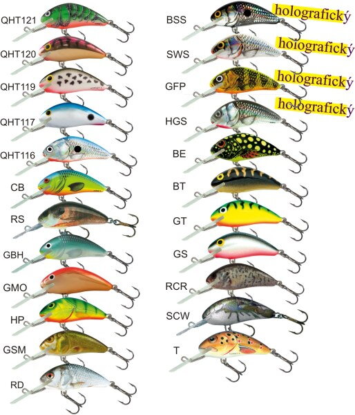 Salmo rybarske voblery Hornet H6F Salmo rybarske voblery Hornet H6F