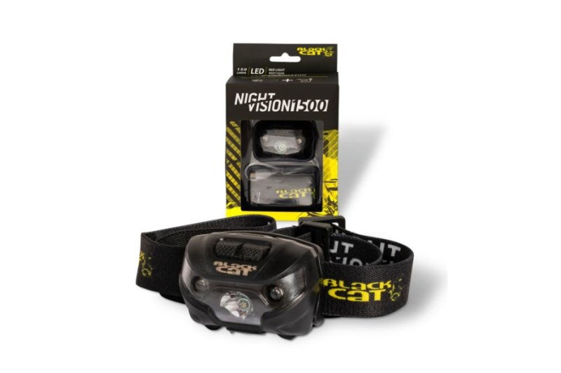 Black Cat Čelovka Night Vision 1500 USB nabíjanie