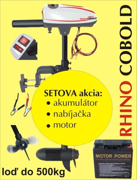 Rhino set Cobold + akumulator 17Ah/12V + nabíjačka Rhino set Cobold + akumulator 17Ah/12V + nabíjačka