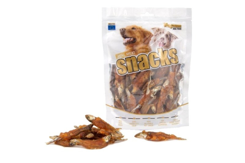Pre psov Fish with Chicken wrap 250g Pre psov Fish with Chicken wrap 250g