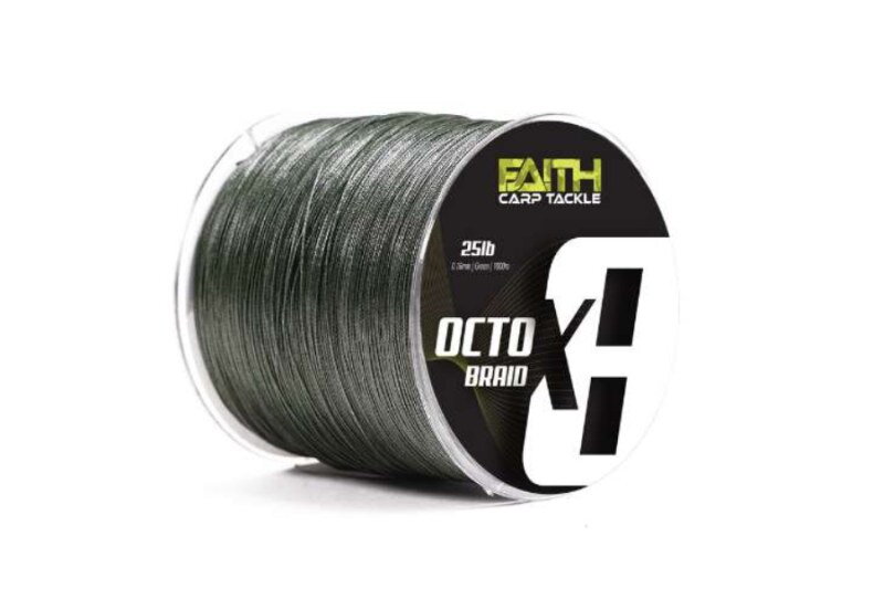 Pletená šnúra Faith Octox 8 vlákien 0,20mm/1000m/30lb