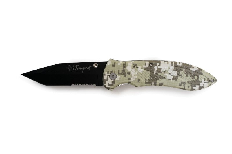 Nôž skladací Tempest maskáč 22cm