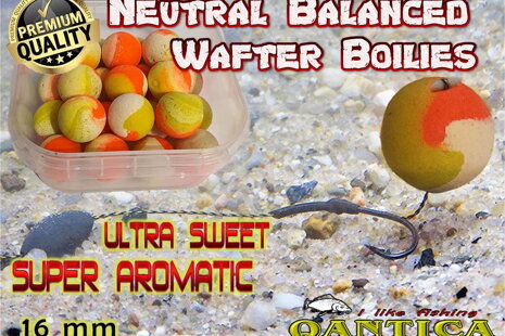 Neutral Balanced Wafter Boilies 16mm Qantica